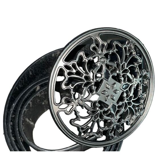 Vintage Gothic Buckle Crocodile Embossed Belt - Picture 8 of 13